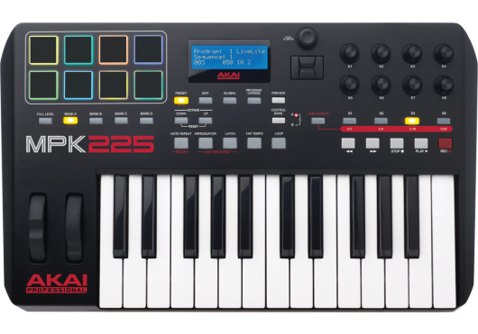 Claviers & Pianos - CLAVIERS MAITRES - Akai Pro - KAP MPK225 - Royez Musik