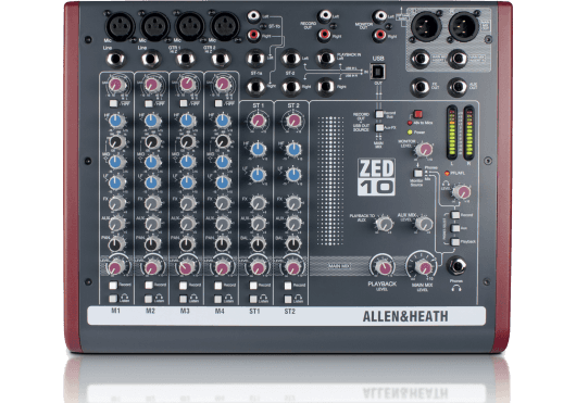 Audio - MIXAGE - MIXEURS - Allen & Heath - SAH ZED-10 - Royez Musik