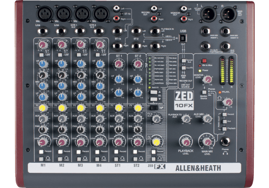 Audio - MIXAGE - MIXEURS - Allen & Heath - SAH ZED-10FX - Royez Musik