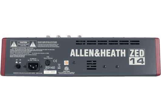 Audio - MIXAGE - MIXEURS - Allen & Heath - SAH ZED-14 - Royez Musik