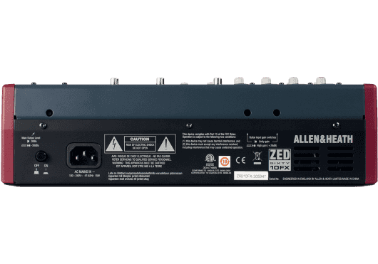 Audio - MIXAGE - MIXEURS - Allen & Heath - SAH ZED60-10FX - Royez Musik