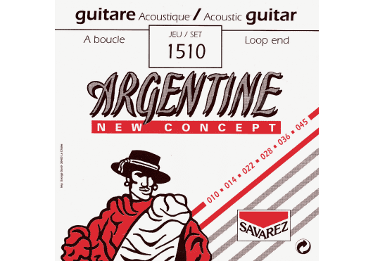 Cordes - CORDES GUITARES ACOUSTIQUES - JEU COMPLET - Argentine - CAR 1510 - Royez Musik