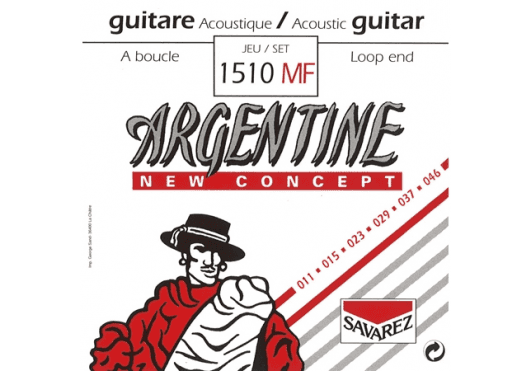 Cordes - CORDES GUITARES ACOUSTIQUES - JEU COMPLET - Argentine - CAR 1510MF - Royez Musik