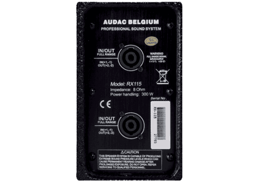 Audio - ENCEINTES & CO - RETOUR - Audac - SAU RX115MK2 - Royez Musik