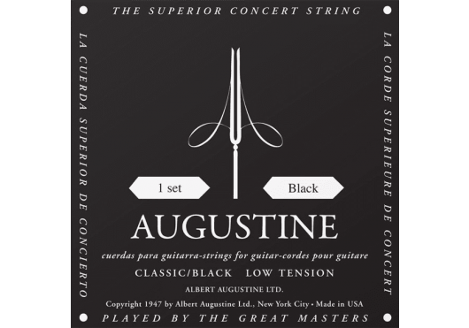 Cordes - CORDES GUITARES CLASSIQUES - JEU COMPLET - Augustine - CAU NOIR - Royez Musik