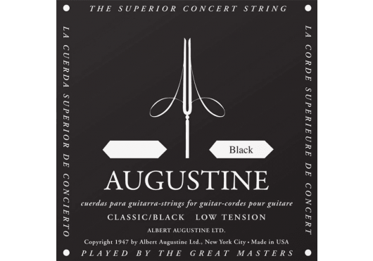Cordes - CORDES GUITARES CLASSIQUES - A L'UNITE - Augustine - CAU NOIR2-SI - Royez Musik