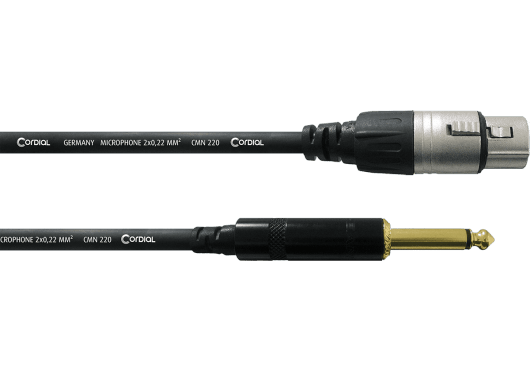 Accessoires - CÂBLES - CÂBLES MICROPHONES - Cordial - ECL CCM5FP - Royez Musik