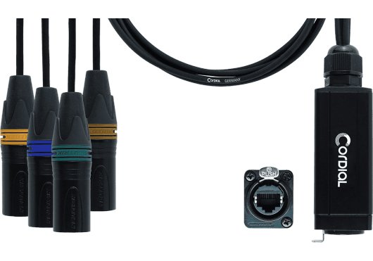 Accessoires - CÂBLES - CÂBLES LUMIÈRE - Cordial - ECL CDX0.7M5QUAD-DMX - Royez Musik