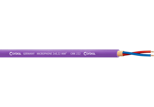 Accessoires - BOBINES DE CÂBLE - MICROPHONE - Cordial - ECL CMK222VIO100 - Royez Musik