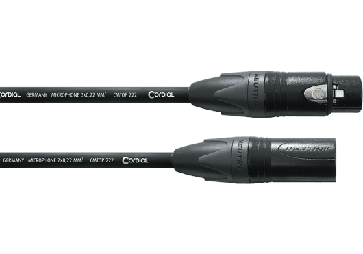 Accessoires - CÂBLES - CÂBLES MICROPHONES - Cordial - ECL CSM5FM-GOLD - Royez Musik