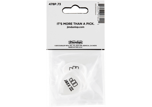 Guitares & co - ACCESSOIRES - MEDIATORS & ONGLETS - MEDIATORS - Dunlop - ADU 478P73 - Royez Musik