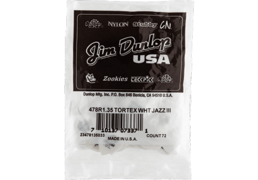 Guitares & co - ACCESSOIRES - MEDIATORS & ONGLETS - MEDIATORS - Dunlop - ADU 478R135 - Royez Musik