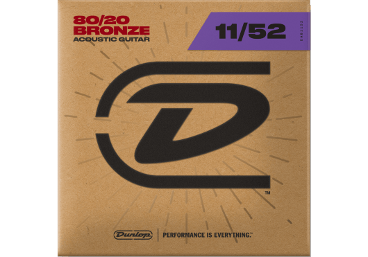 Cordes - CORDES GUITARES ACOUSTIQUES - JEU COMPLET - Dunlop - CDU DAB1152 - Royez Musik