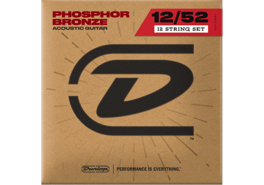 Cordes - CORDES GUITARES ACOUSTIQUES - 12 CORDES - Dunlop - CDU DAP1252J - Royez Musik
