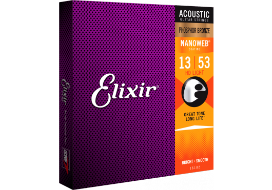 Cordes - CORDES GUITARES ACOUSTIQUES - JEU COMPLET - Elixir - CEL 16182 - Royez Musik