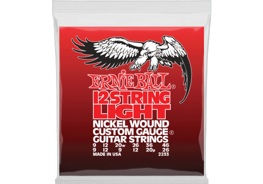 Cordes - CORDES GUITARES ELECTRIQUES - 12 CORDES - ERNIE BALL - CEB 2233 - Royez Musik