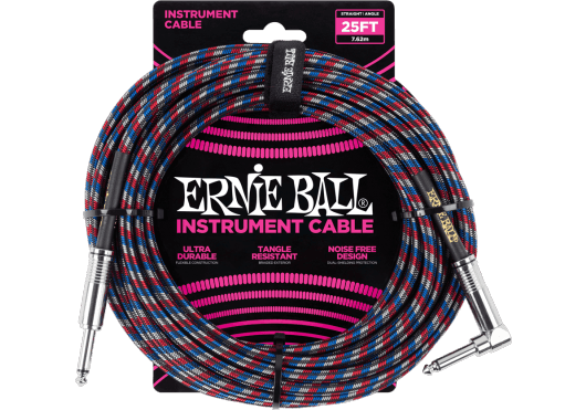 Accessoires - CÂBLES - CÂBLES INSTRUMENTS - ERNIE BALL - EEB 6063 - Royez Musik