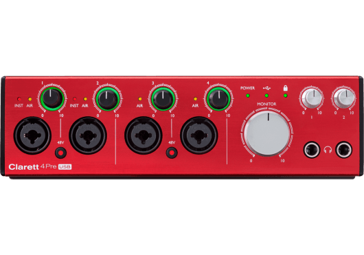 Audio - INTERFACES - INTERFACES AUDIO - Focusrite - RFO CLARETT-4PRE-C - Royez Musik