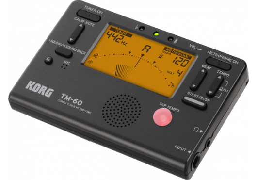Accessoires - ACCORDEURS & METRONOMES - ACCORDEUR/MÉTRONOME - Korg - EKO TM60-BK - Royez Musik