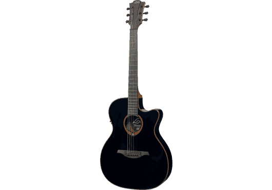 Guitares & Co - GUITARES ACOUSTIQUES - 6 CORDES - Lâg - GLA T100ASCE-BLK - Royez Musik