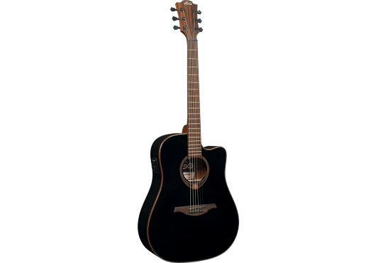Guitares & Co - GUITARES ACOUSTIQUES - 6 CORDES - Lâg - GLA T118DCE-BLK - Royez Musik