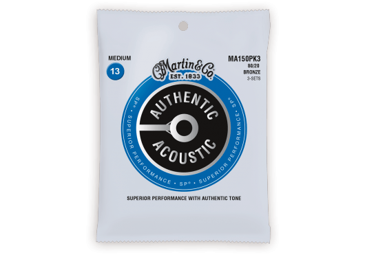 Cordes - CORDES GUITARES ACOUSTIQUES - JEU COMPLET - Martin - CMA MA150PK3 - Royez Musik