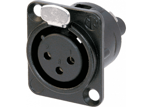 Accessoires - CONNECTEURS - FICHES & EMBASES - Neutrik - ENE NC3FD-S-1-B - Royez Musik