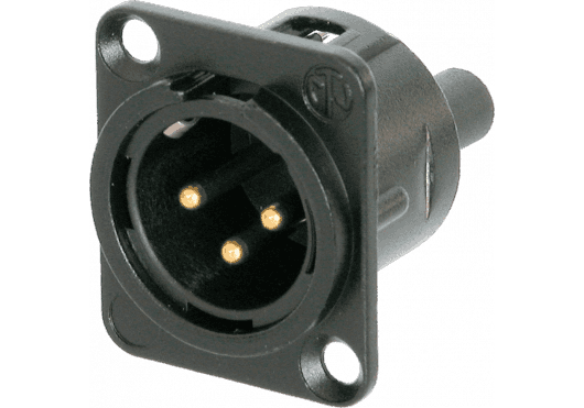 Accessoires - CONNECTEURS - FICHES & EMBASES - Neutrik - ENE NC3MD-S-1-B - Royez Musik