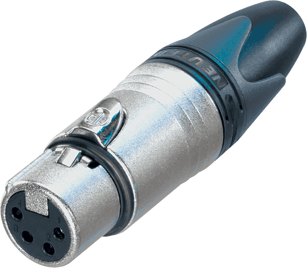 Accessoires - CONNECTEURS - FICHES & EMBASES - Neutrik - ENE NC4FXX-B - Royez Musik