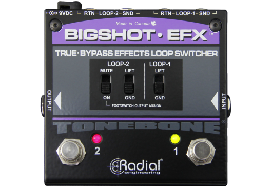 Audio - ACCESSOIRES AUDIO - SWITCH - SPLITTER - Radial - SRA BIGSHOT-EFX - Royez Musik
