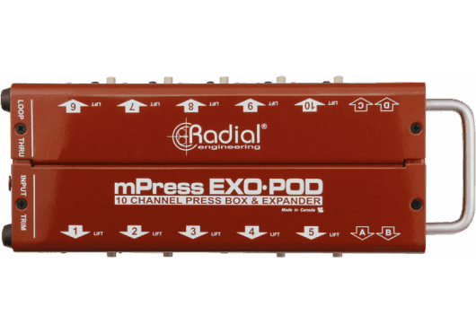 Audio - ACCESSOIRES AUDIO - SWITCH - SPLITTER - Radial - SRA EXO-POD - Royez Musik