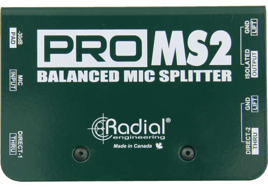 Audio - PÉRIPHÉRIQUES AUDIO - BOITES DE DIRECT - Radial - SRA PRO-MS2 - Royez Musik
