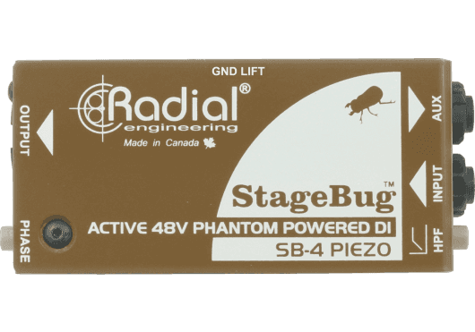 Audio - PÉRIPHÉRIQUES AUDIO - BOITES DE DIRECT - Radial - SRA SB-4-PIEZO - Royez Musik