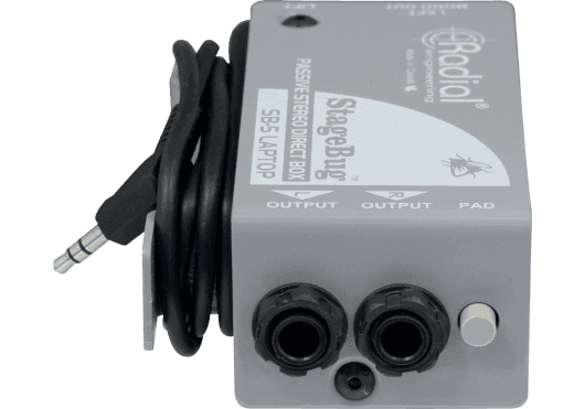 Audio - PÉRIPHÉRIQUES AUDIO - BOITES DE DIRECT - Radial - SRA SB-5-LAPTOP - Royez Musik