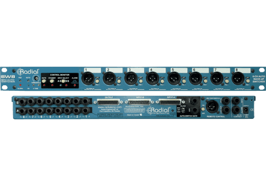 Audio - ACCESSOIRES AUDIO - SWITCH - SPLITTER - Radial - SRA SW8 - Royez Musik