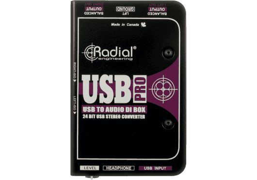 Audio - PÉRIPHÉRIQUES AUDIO - BOITES DE DIRECT - Radial - SRA USB-PRO - Royez Musik