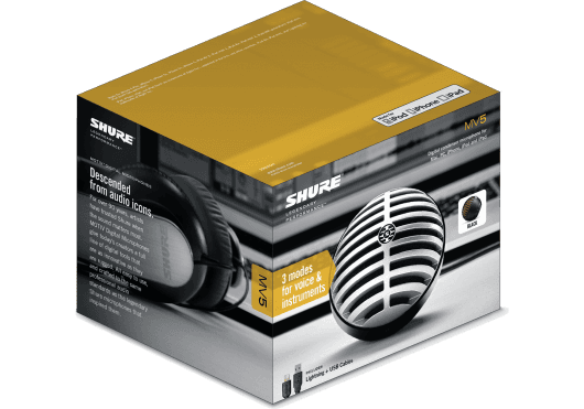 Audio - MICROS - MICROS NUMERIQUES - Shure - SSE MV5-LTG - Royez Musik
