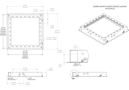 Audio - MICROS - MICROS D'INSTALLATION - Shure - SSI A910-HCM - Royez Musik