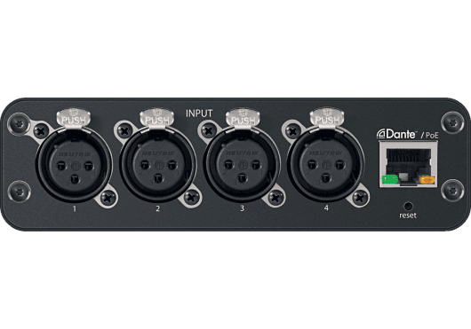 Audio - INTERFACES - INTERFACES ET PROCESSEUR DANTE - INTERFACES AUDIO DANTE - Shure - SSI ANI4IN-XLR - Royez Musik