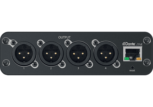 Audio - INTERFACES - INTERFACES ET PROCESSEUR DANTE - INTERFACES AUDIO DANTE - Shure - SSI ANI4OUT-XLR - Royez Musik