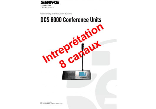 Audio - SYSTEMES DE CONFERENCE - UNITE CENTRALE - Shure - SSI FL6000-INT-8 - Royez Musik