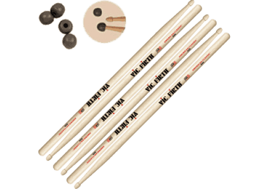 Batteries & Percussions - BAGUETTES & CO - BAGUETTES - Vic Firth - PVF P55A-UPT - Royez Musik